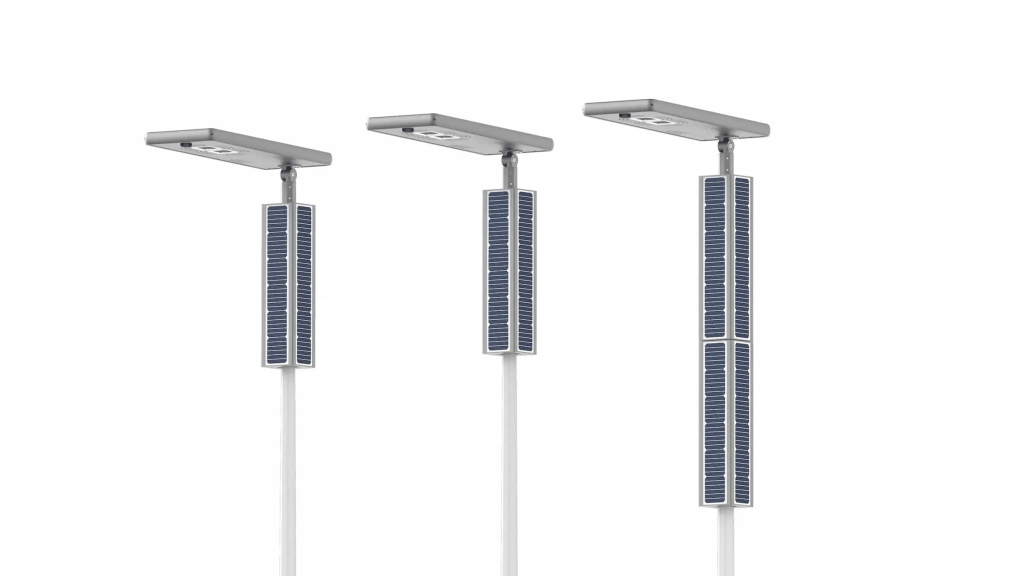solar-powered street lights