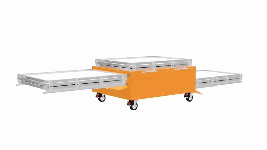 664c57480a904912ee3ba3c0_SunRider_2250W Mobile Solar Station with wheels in outdoor field, Portable Solar Power System for remote locations