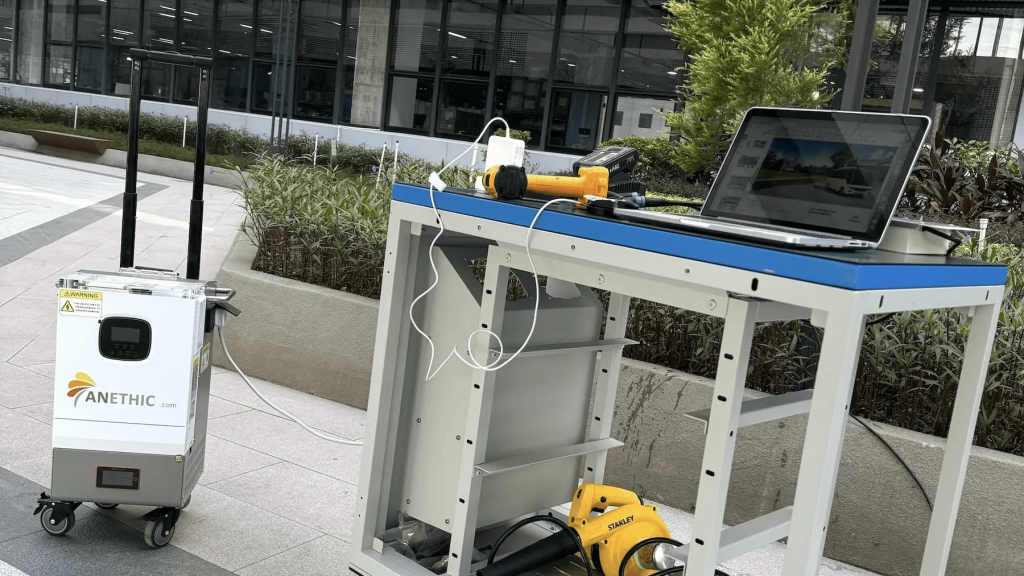 Portable power setup for outdoor use