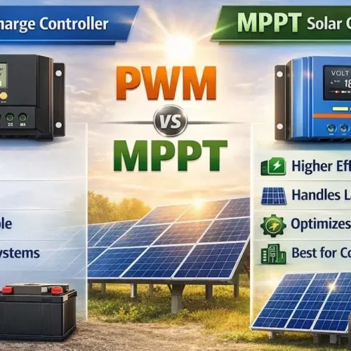 Comparison of PWM and MPPT controllers